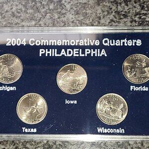 2004-P State Quarter Set... Uncirculated... In Original US Mint Sealed Slab